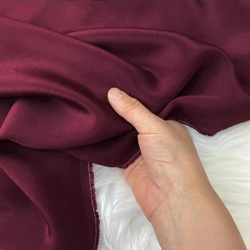 Einfarbig 100% Maulbeerseide 30 Momme Schwerer Seidenkrepp de Chine Stoff Seiden Schwerer Krepp Stoff für Bekleidung Kleider Hosen
