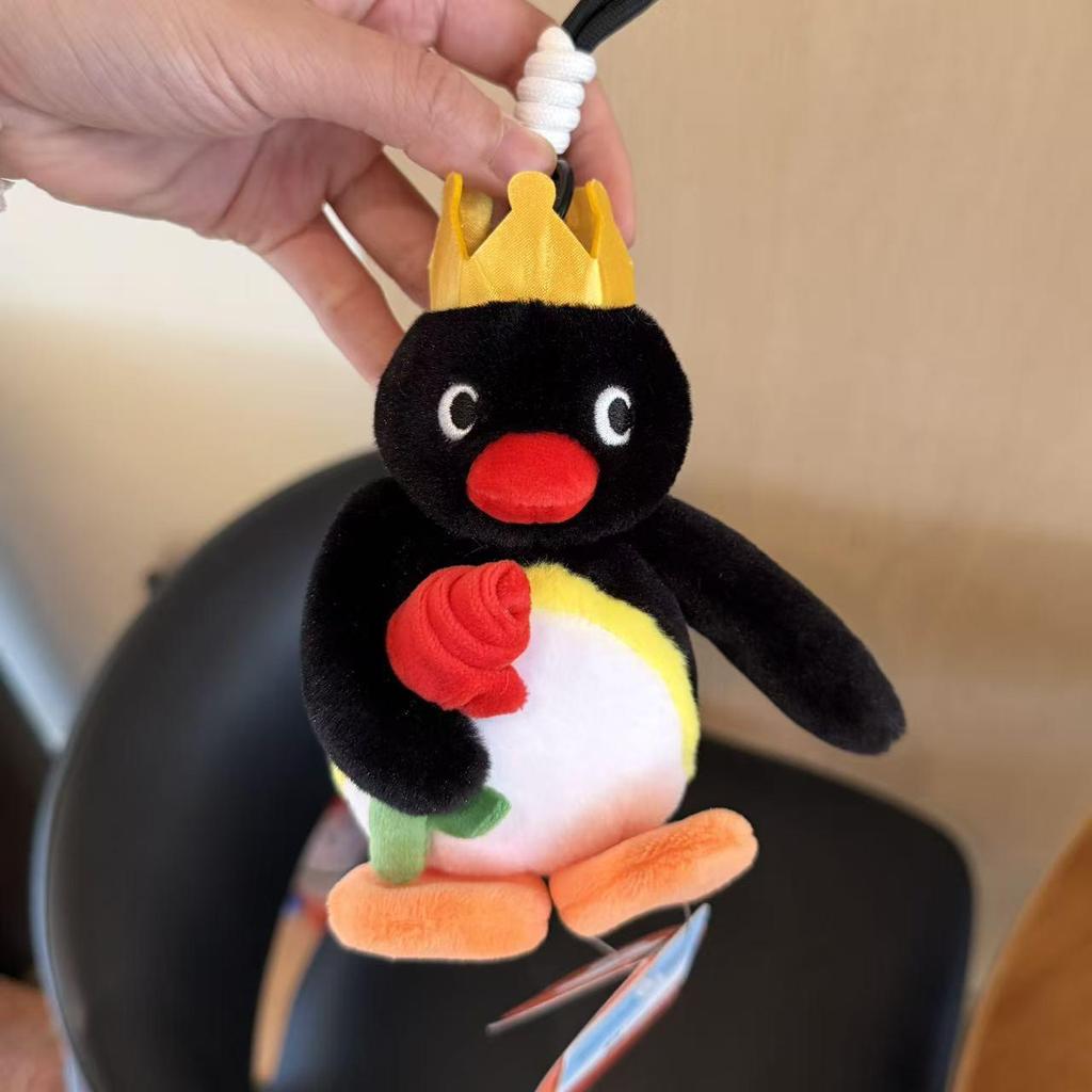 Genuine Penguin Family Bag Charm - Autumn/Winter Series Plush Toy Keychain