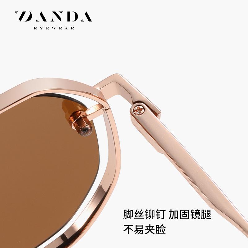 New Metal Polarized Sunglasses JS8575Outdoor Sun Protection Driving Sunglasses Fashionable Men's Square Frame Sunglasses