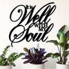 My Soul Finds Rest Metal Wall Decor Black Scripture Plaque Easy Hang Housewarming Gift