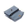 Tory Burch TB Kira Quilted Twill Double Layer Chain Leather Crossbody Wallet Shoulder Bag Women Bags Rain-Blue 64068-494