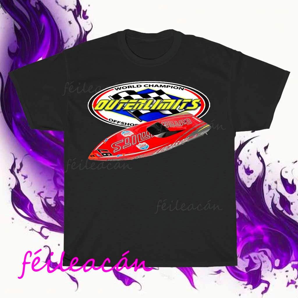 Brand New OUTER LIMITS BOATS RACING Logo American T-Shirt Funny Size S to 5XL S