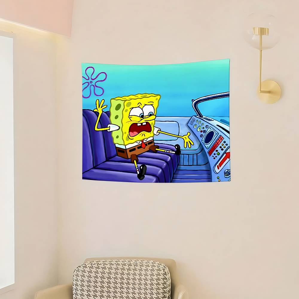 AnimeSSpongeabBobsCute Flags Room Decor Outdoor Decors Personalized Items Flags For Bedrooms Home Funny
