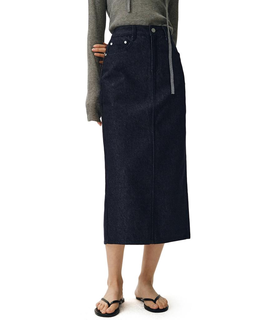 Deketeuumeon Signature Long Skirt Dcsk003Cpindigo