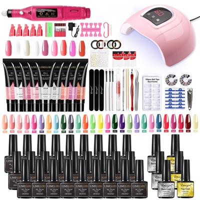54W nagellamp nageldroger nagelboormachine manicure gereedschap set kit polygels nagelgel polish set
