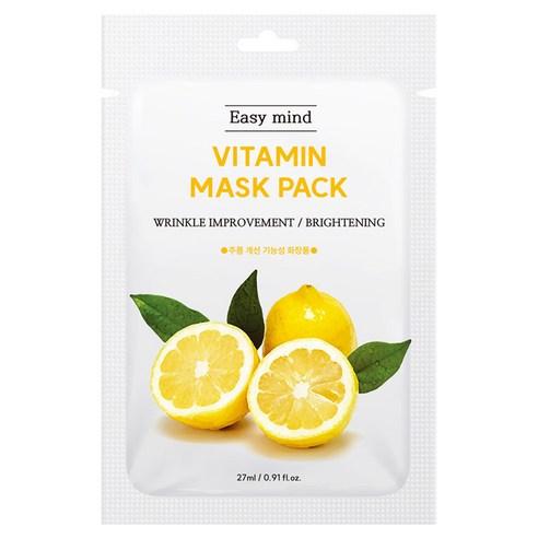 EASYMIND Vitamin Face Masks Brightening & Hydrating Sheet Mask Set 10 Pieces