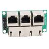 RJ45 Keystone Jack Inline Coupler 3 RJ45 Network Connector Coupler Module Ethernet Adapter for Gigabit Network Devices