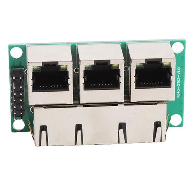 RJ45 Keystone Jack Inline Coupler 3 RJ45 Network Connector Coupler Module Ethernet Adapter for Gigabit Network Devices