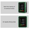 Easy to Use Indoor Accurate Air Quality Monitoring Analysis CO2, Temperature, Humidity, TVOC, Formaldehyde, HCHO Level