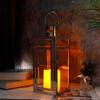 Sliver Stainless Steel Candle Holder Lantern Hanging Lantern Candlestick Light for Indoor Outdoor Wedding Centerpiece Home Decor