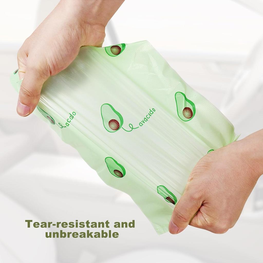 50Pcs Plastic Tote Bag Cute Fruit Vest Bag Tote Takeout Doggy Bag Cute Shopping Bag with Handle