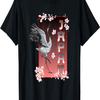 Dancing Crane Bird Sakura Cherry Blossom T-Shirt