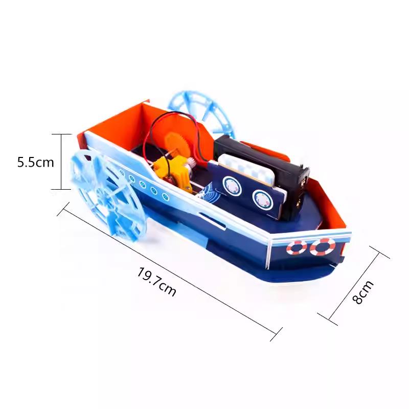 DIY Electric Paddlewheel Boat Kit for Students – Hands-On Educational Model