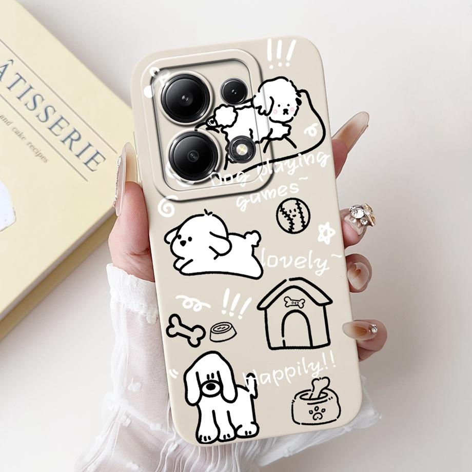 Für Xiaomi Redmi Note 13 Pro Plus Handyhülle Weiche Matte Silikon Hülle Redmi Note 13 Pro Note13 4G 5G Funda Cartoon Rückseite