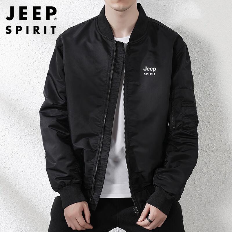 JEEP SPIRIT Men's Korean Style Stand-Collar Bomber Jacket