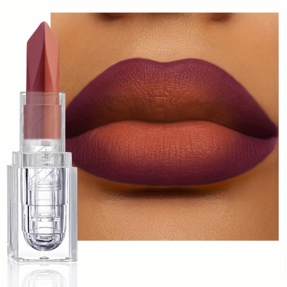 Two-Toned Soft Matte Lipstick - Long-Lasting and Non-Transferable Lipstick Moisturizing Lipstick for Party and Daily Use