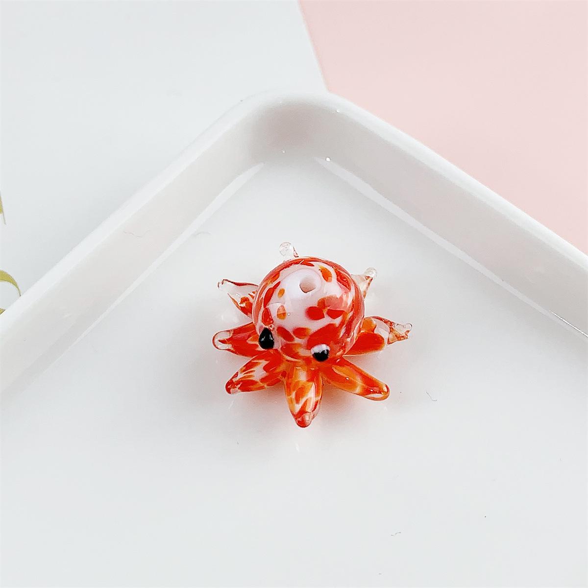

Colored Glass Octopus Beads for DIY Jewelry Making 23mm x 16mm Height