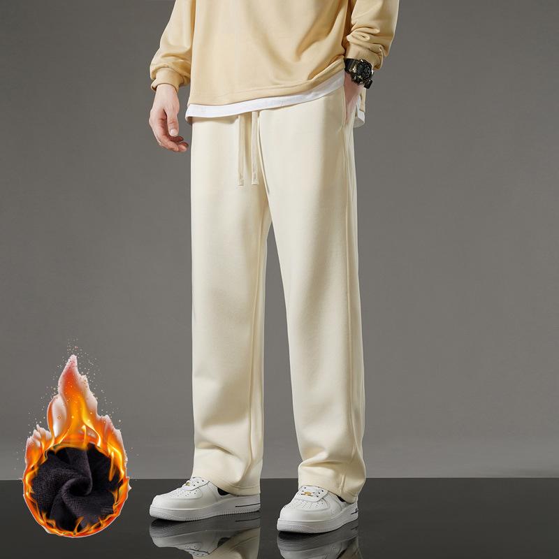 Y2k Korean Men Basic Blank Solid Baggy Joggers Running Sports Pants Trousers Casual Grey Jogging Pants for Men Drawstring Pants