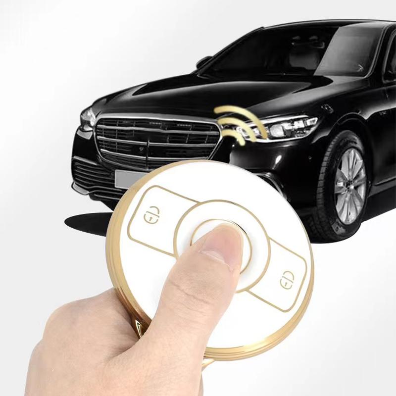 3Buttons TPU Car Remote Shell Fob For Mercedes Benz SMART Fortwo 1 BRABUS 1 Benz SMART 2022 2023 Cover Key Case Holder