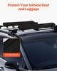 Roof Rack Pads for Crossbar 176lbs Load Capacity for Kayak Canoe Surfboard