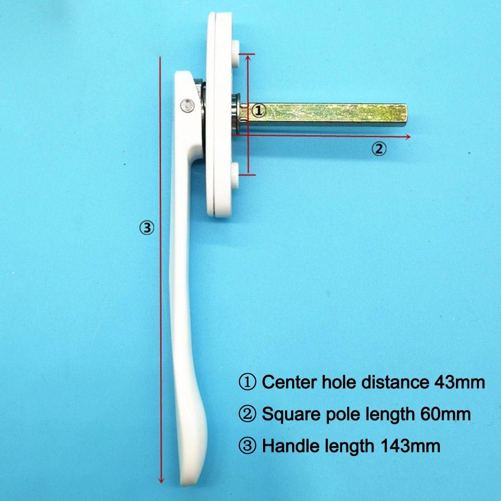 Zinklegierung Klapp-Türgriff Dünnes Flaches Design Fliegengitterfenstergriff Terrassenfenster