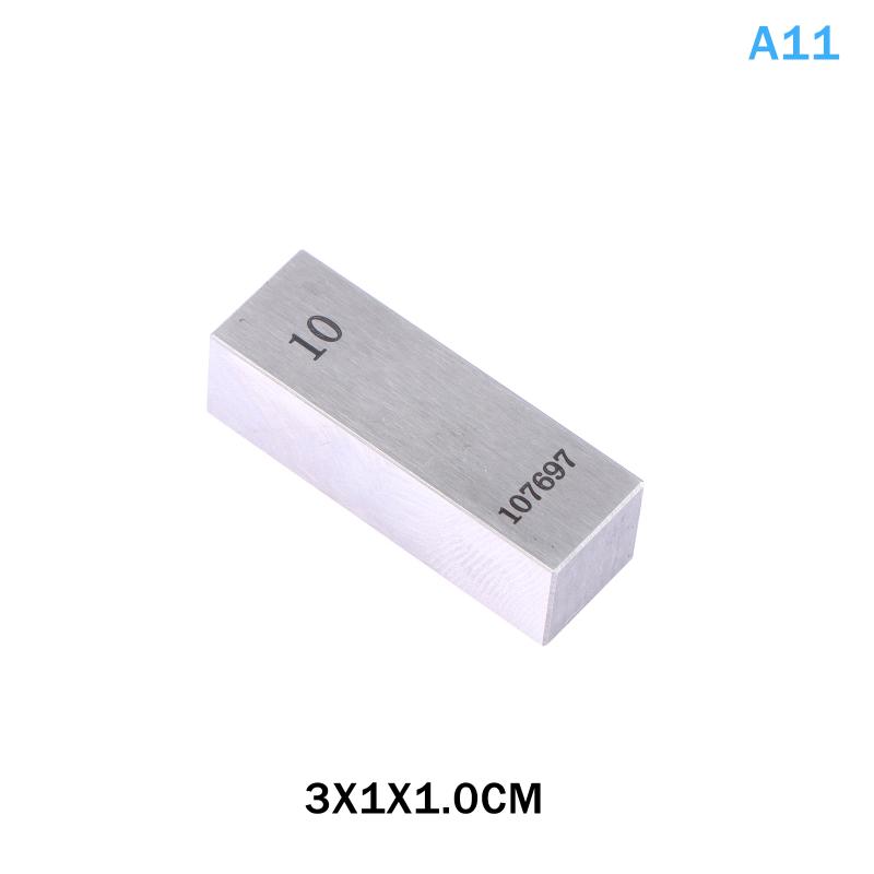 1 Pezzo 0,5/1/23/4/5/6/7/8/9/10 Mm Blocchi Quadro Acciaio Blocchi Calibro Blocchi di Misura Blocchi Quadro Acciaio