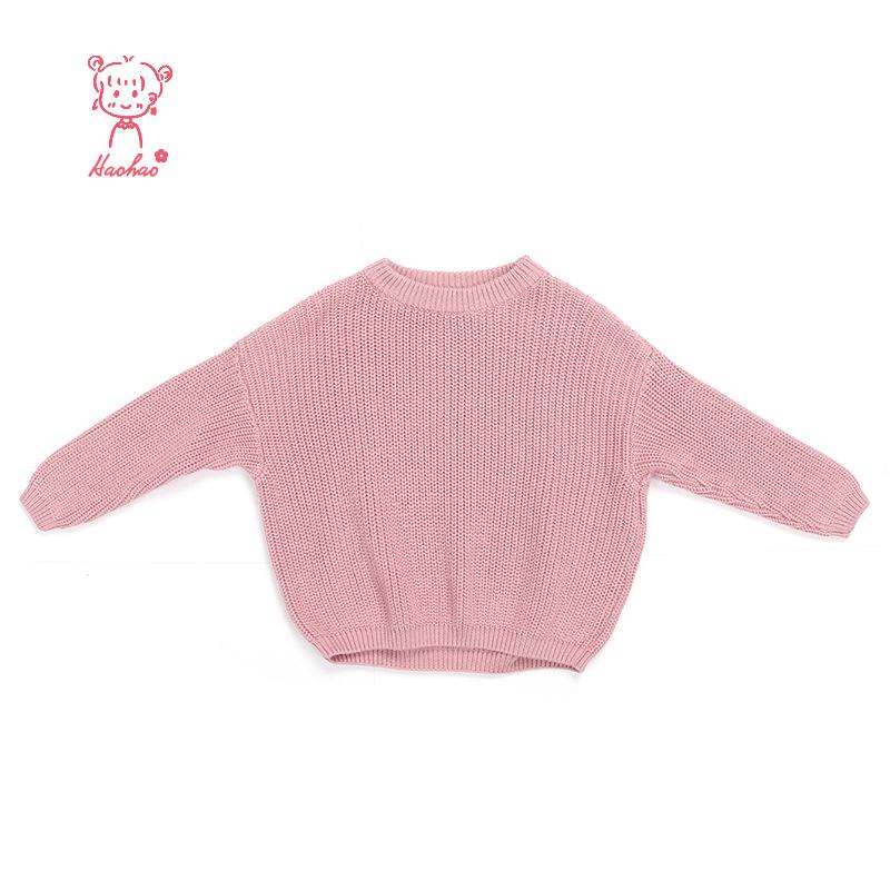 0-9M Autumn New Baby Boys Girls Clothes Baby Sweater Toddler Knit Sweater Newborn Knitwear Long Sleeve Cotton Baby Pullover Tops