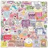 50Pcs/Set Funny Healing Phrase Series 01 Shiny Stickers DIY Fashion Waterproof Doodle Decals Stickers
