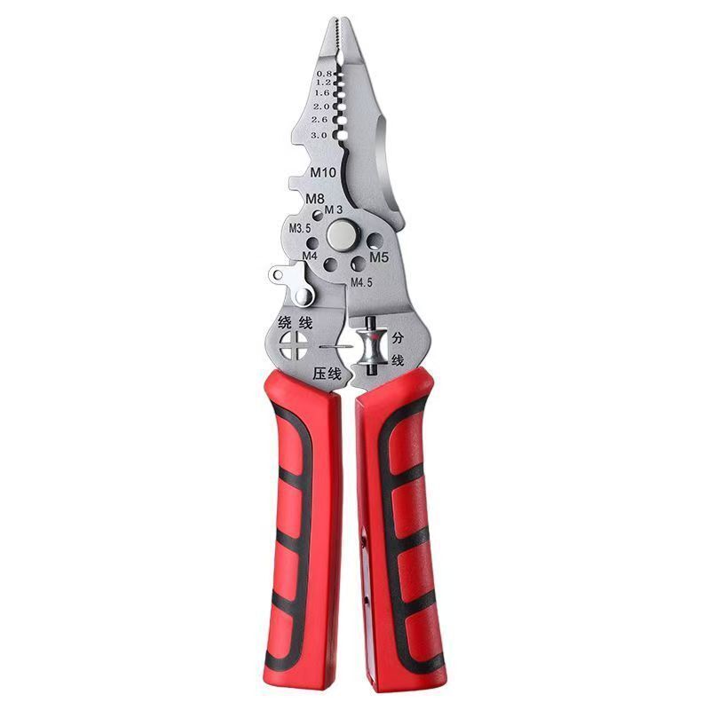 

New multi-purpose wire stripper, multi-functional needle-nose pliers, wire cutters, wire splitters, красный