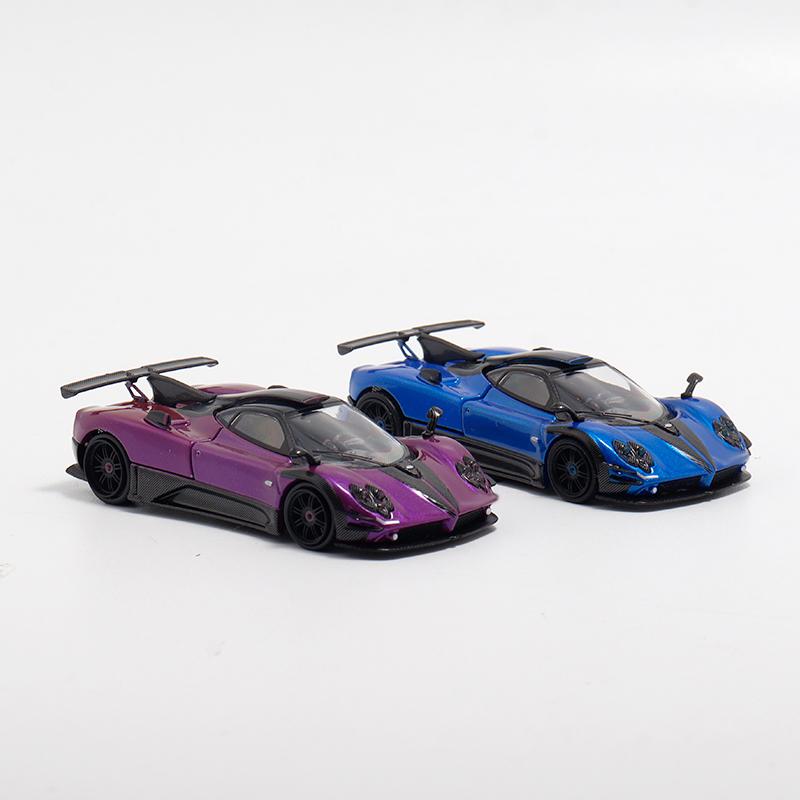 HKM 1:64 Zonda 760 LH Openable Hood Diecast Diorama Car Model Collection Miniature