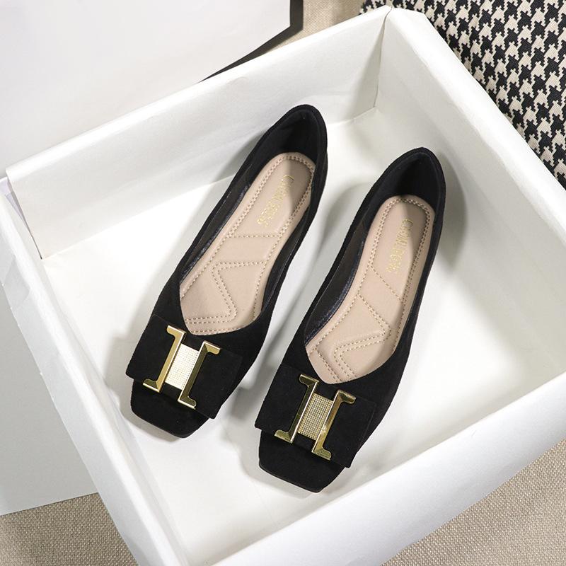 Women Slip-on Loafers Suede Leather Casual Boat Shoes Girl Fashion Flat Shoes