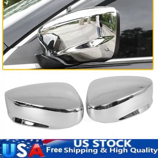 2X Chrome Left + Right Side Mirror Cover Cap For Honda Accord 2008-2012 US Model