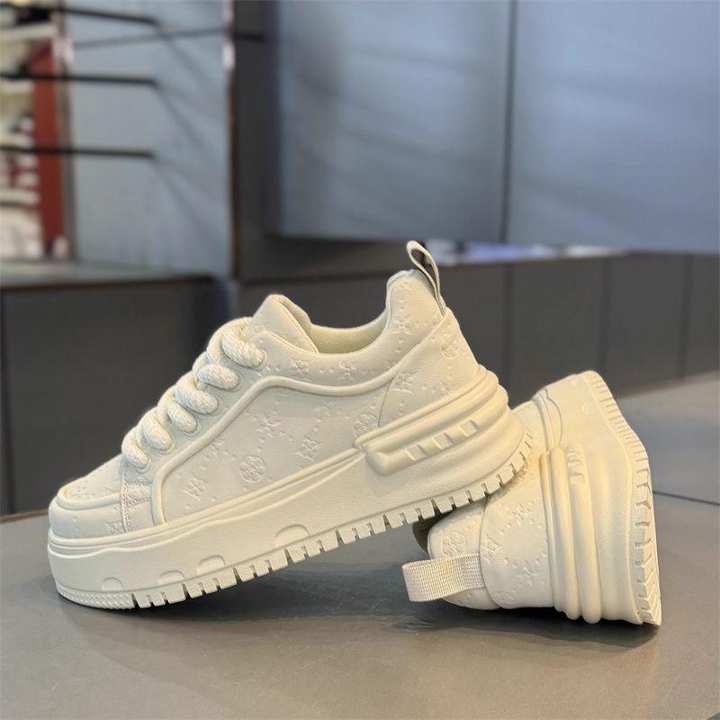 Shoes autumn breathable soft-soled casual board shoes youth height-increasing thick-soled exercise