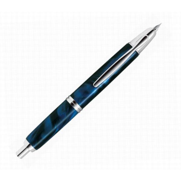 Pilot Capless SE Fountain Pen Marble Blue Medium Nib FCSE-3MR-MAL-M with Converter