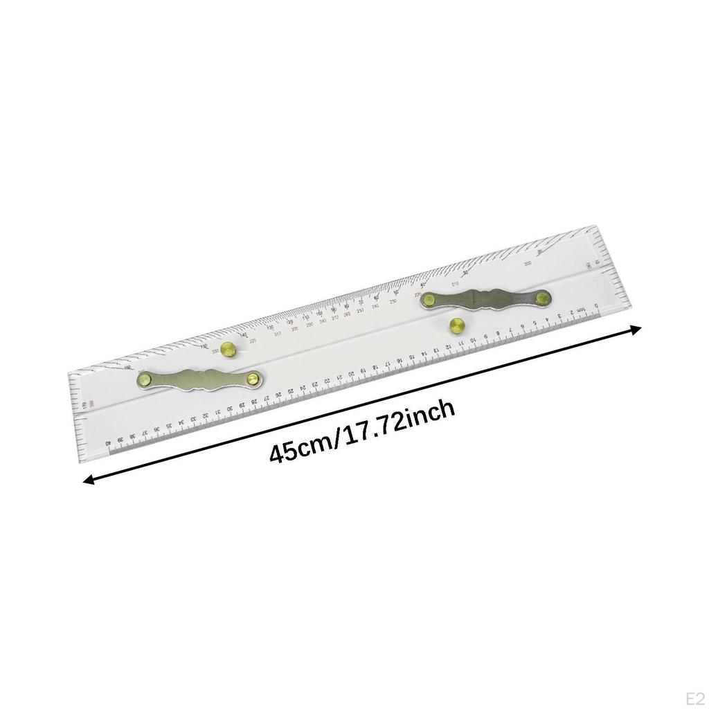 Marine Navigation Parallel Ruler Boat Accessories Compact Precision Portable for Ship Drawing