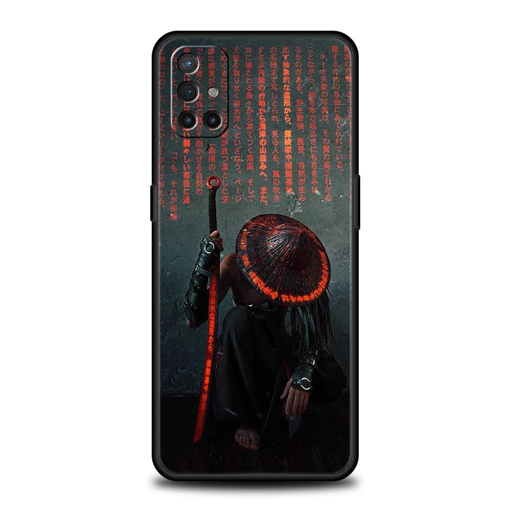 

Japanese Samurai Art Phone Case For OnePlus 13 12 11 10 9 8 7T Pro 13R 12R 10R 9RT 8T Nord N200 N30 2T CE 2 3 5G Lite Soft Cover Oneplus 13