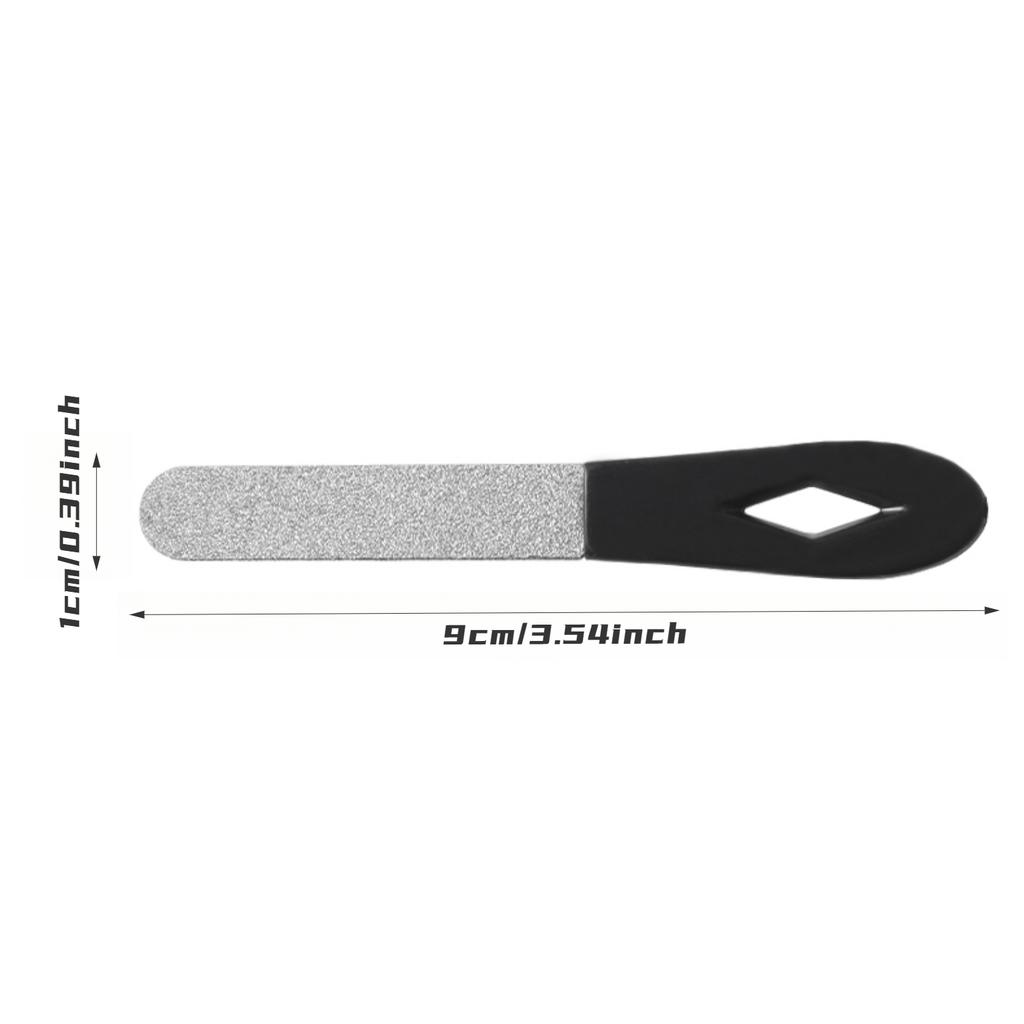 Double Sided Stainless Steel Nail File Sanding Nail Art Buffer Manicure Pedicure Tool, For Toenail& Foot Clean