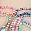 Colorful Cat Puppy Collar Princess Style Cat Neck Chain Cute Pet Pearls Bowknot Necklace  Puppy