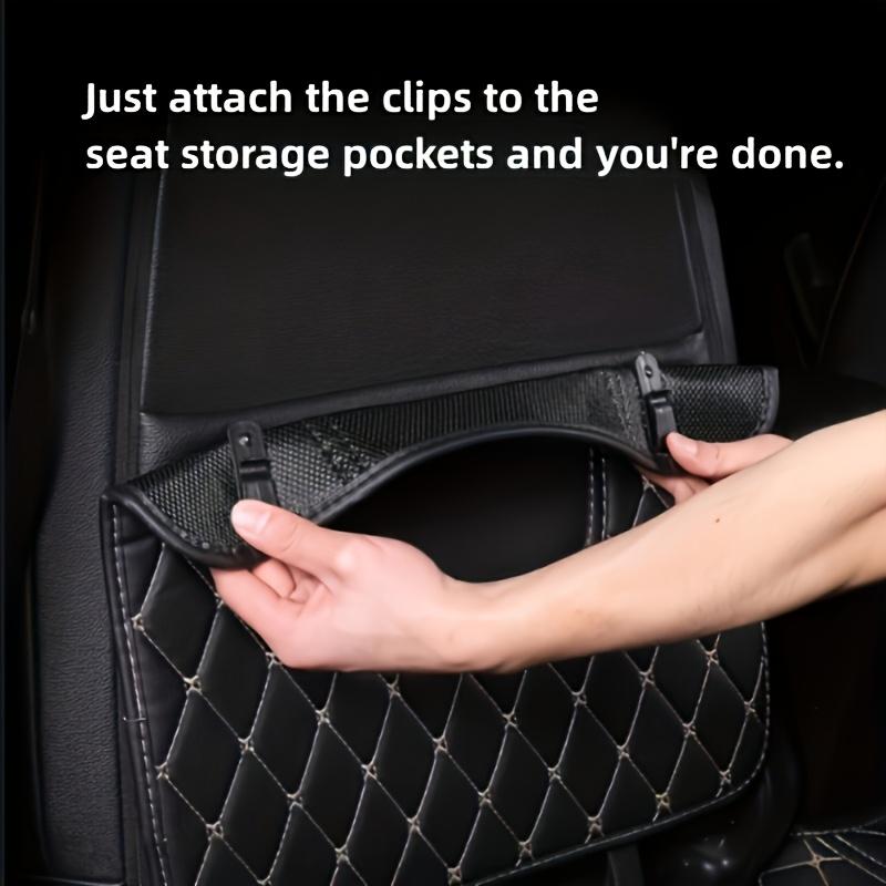 Faux Leather Car Seat Back Protector Pad - Anti-Kick Design, Durable & Easy-Clean, Fits All Car Seats, Backseat Cushion for Car Seat
