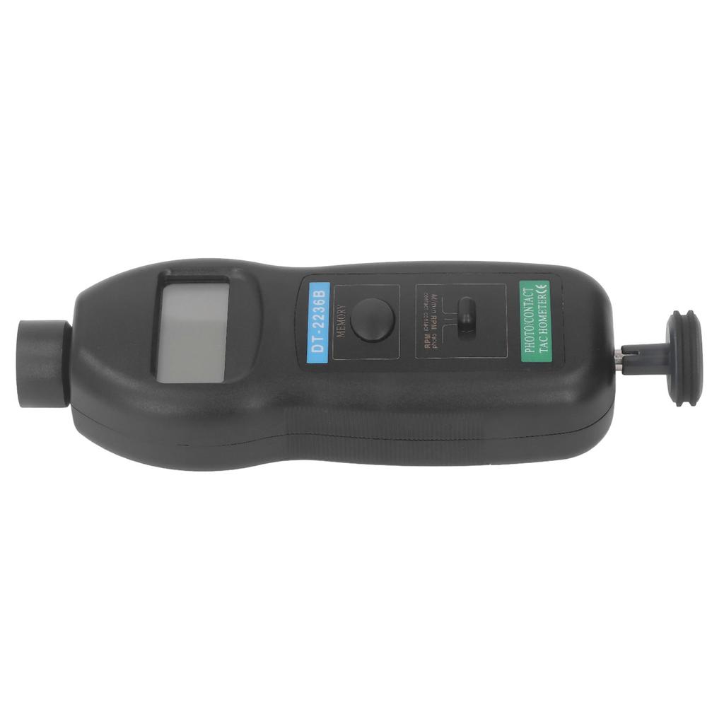 Digitaler Drehzahlmesser 5-stellige LCD-Anzeige Hand-Drehzahlmesser Kontakt- und fotoelektrischer Drehzahlmesser