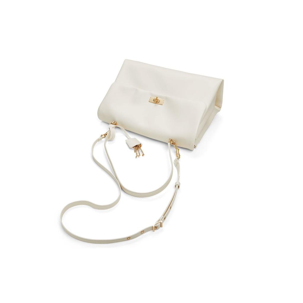 Charles & Keith Kerry Messenger Bag With Pendant Women Shoulder Bag Black Cream Burgundy CK2-20782514