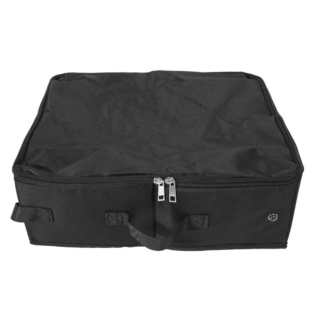 Portable Cat Travel Litter Box with Lid Leakproof Waterproof Collapsible Cat Litter Box with Sealed Dual Zippers
