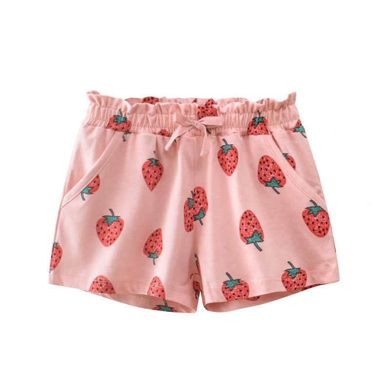 27home Korean Style Strawberry Baby round Neck Short Sleeve T-shirt
