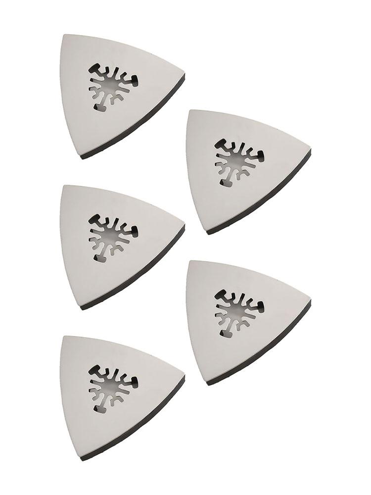 Top-Quality Sanding Pad Triangular Sanding Disc Sonicrafter Tool Oscillating Parts Quick Release Replacement 5PCS