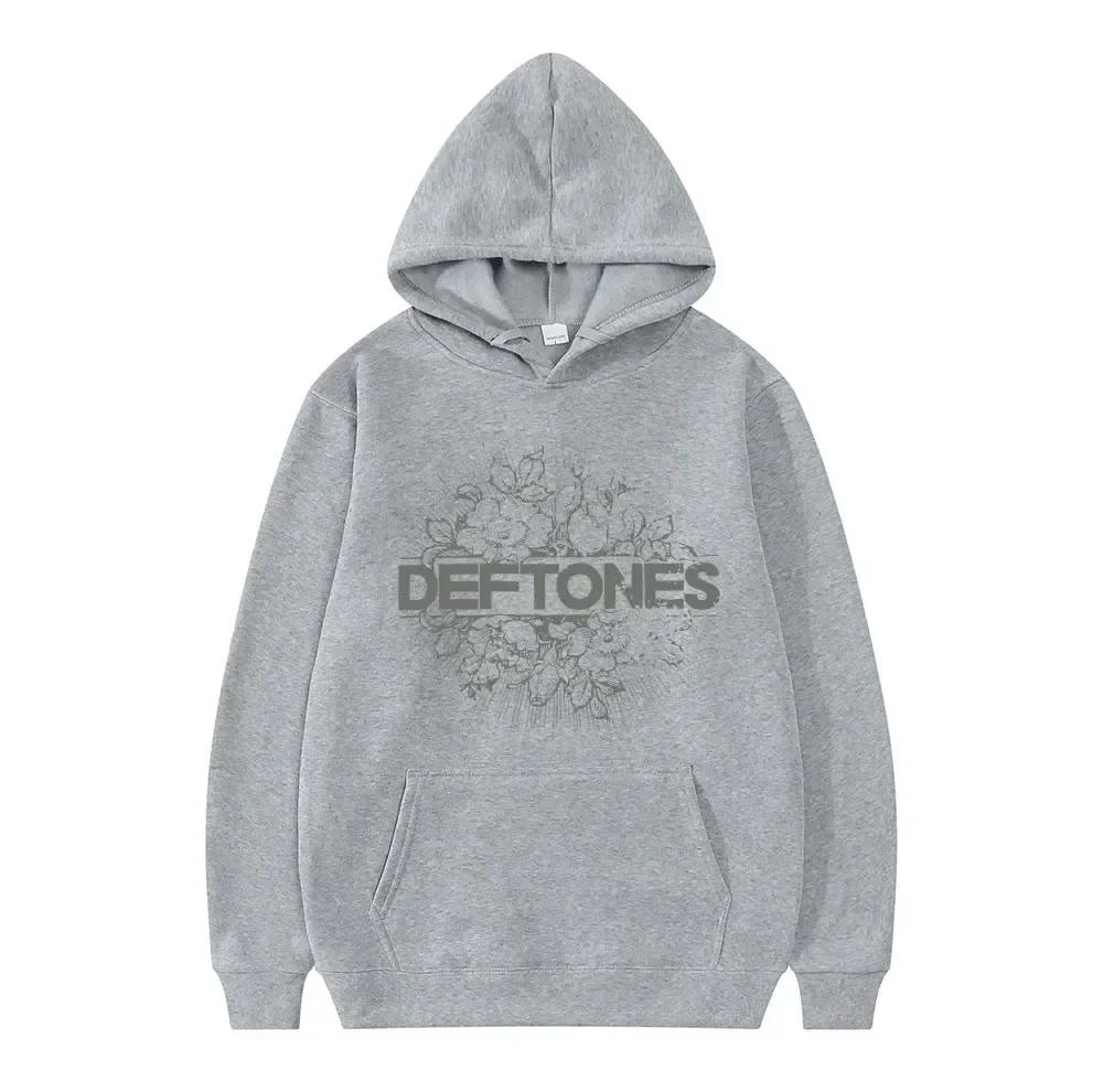 2024 Deftones Fashion Prevalent Print Hooded Men Women Plus Size Hoodies Retro Punk Sweatshirt Unisex Personality Streetwear