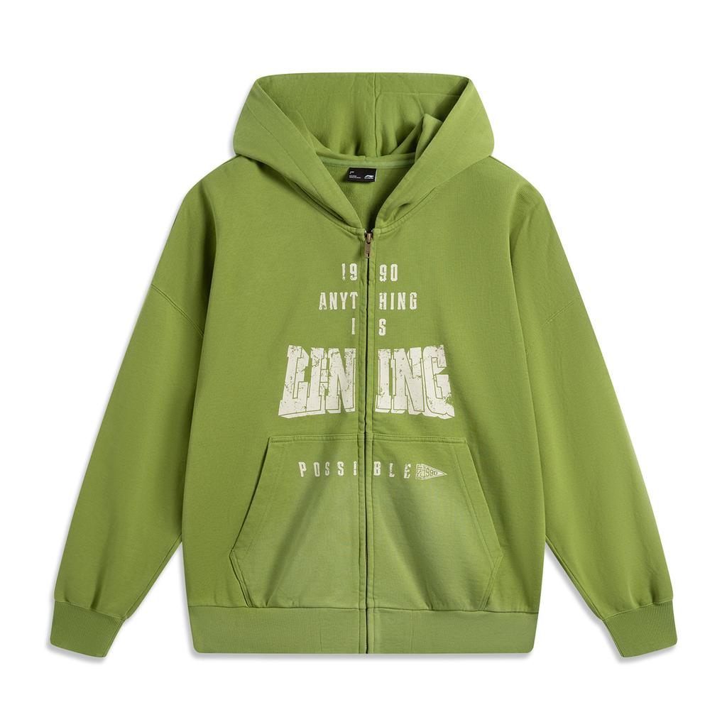 Li Ning Sports Life Collection Sweatshirt Unisex Grasshopper Green AWDV389-4