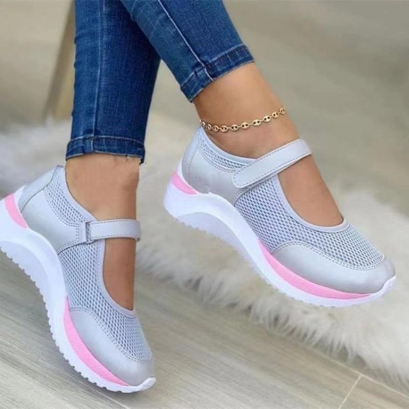 Mode Damen Casual Einzelne Schuhe Neu Runde Spitze Gestrickt Dicke Sohle Sportschuhe Bequem, Atmungsaktiv Weichsohlige Lazy Sneaker