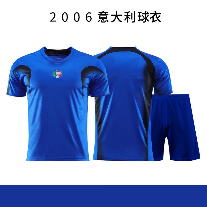 2006 Italian retro classic jersey Totti No. 10 Pirlo No. 21 Inzaghi No. 18 home court 06 Lippi Size 16 (85cm-95cm)
