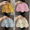 Knitted Floral Pattern Wool Hat For Women Spring Summer Breathable Fashion Accessory
