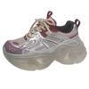 SyfIyno NEW Women's Shoes Mesh Shoes Comfy High Brand Summer Lace Up Chunky Sneaker Women's Casual Shoes